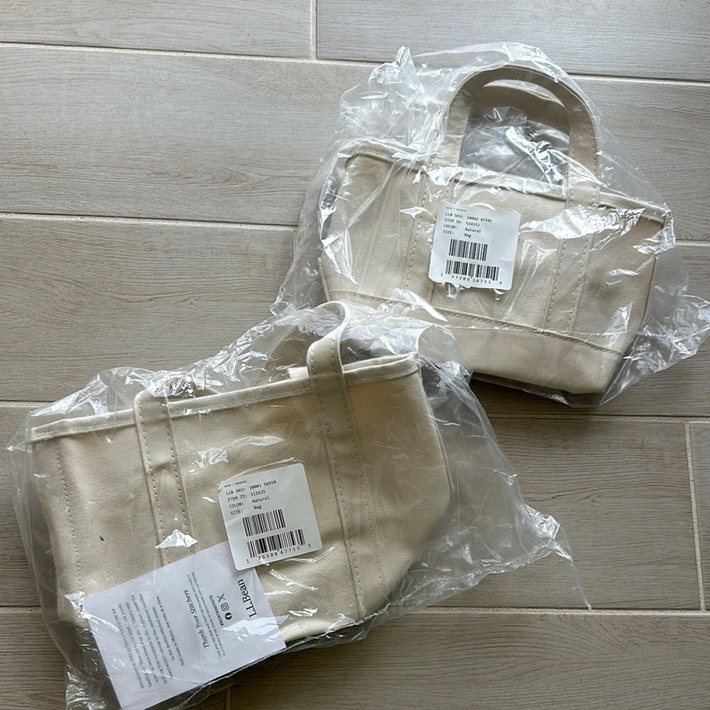 Boat and Tote Bag - Cream L.L Bean